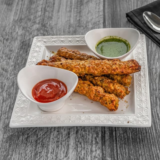 Chicken Seekh Kabab.