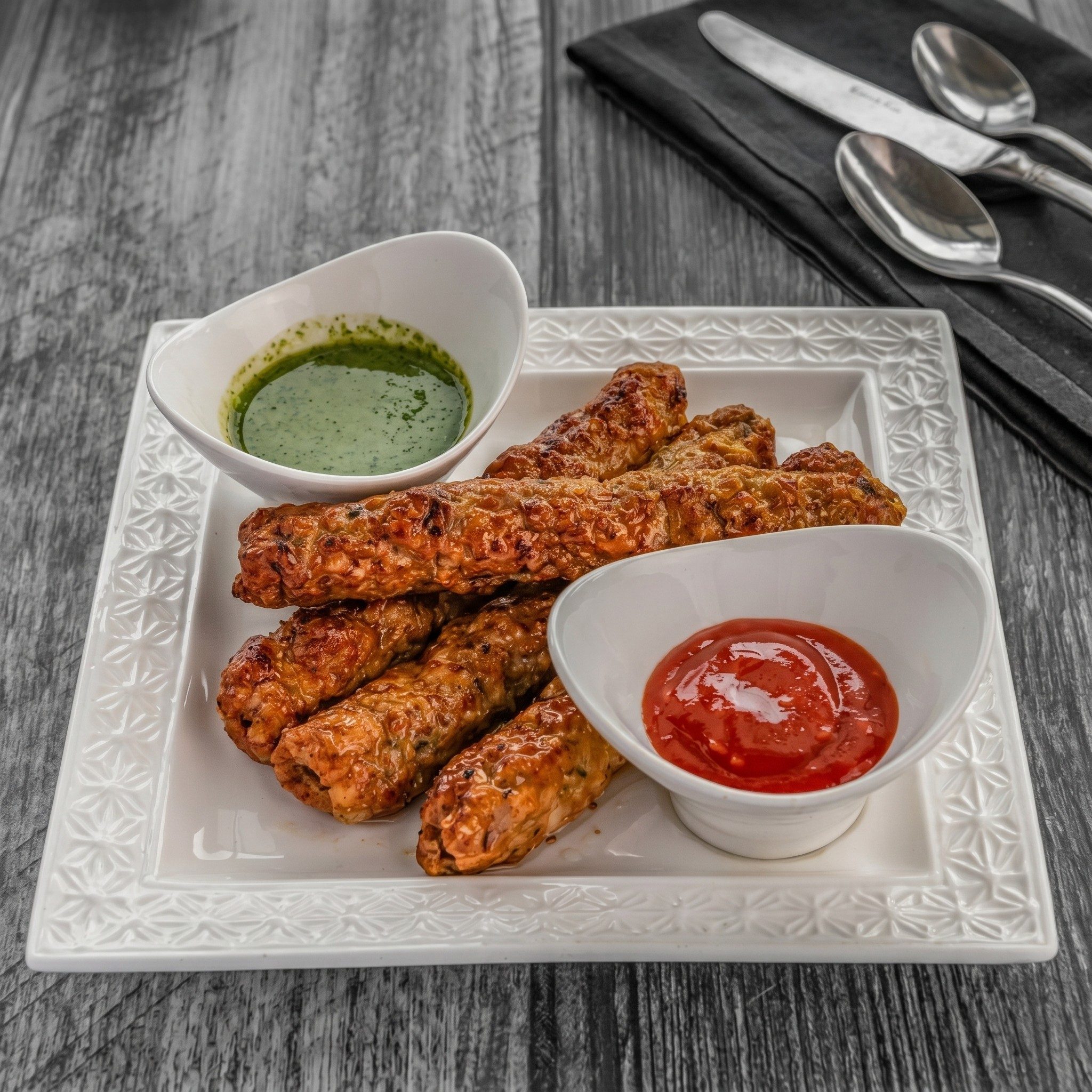 Lamb Seekh Kabab.