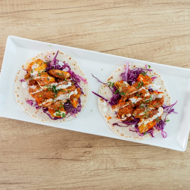 Butter Chicken Tacos.